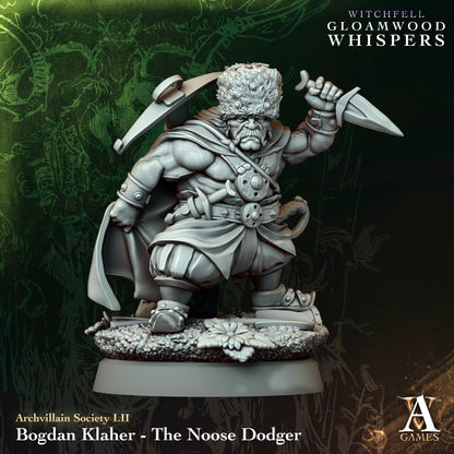 3D Printed Bogdan Klaher - The Noose Dodger by Archvillain Games