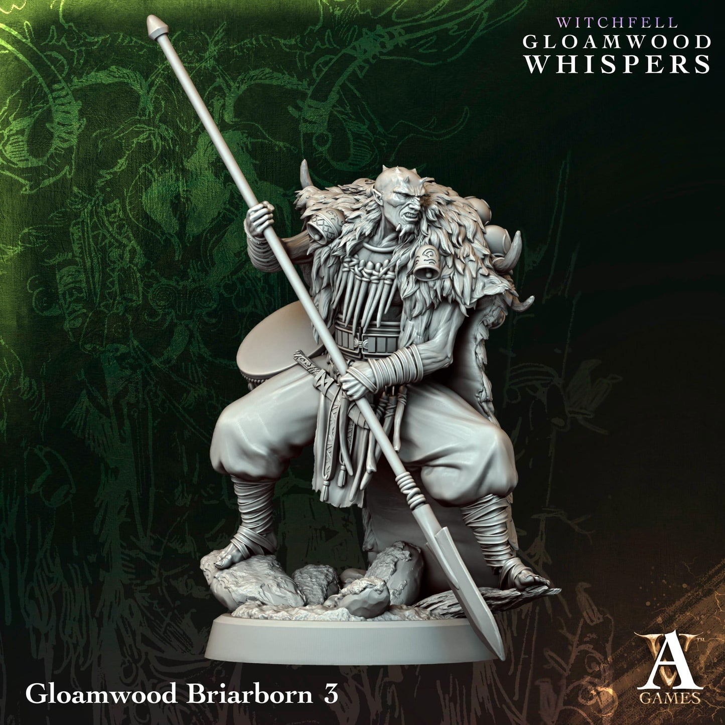 3D Printed Gloamwood Briarborns by Archvillain Games