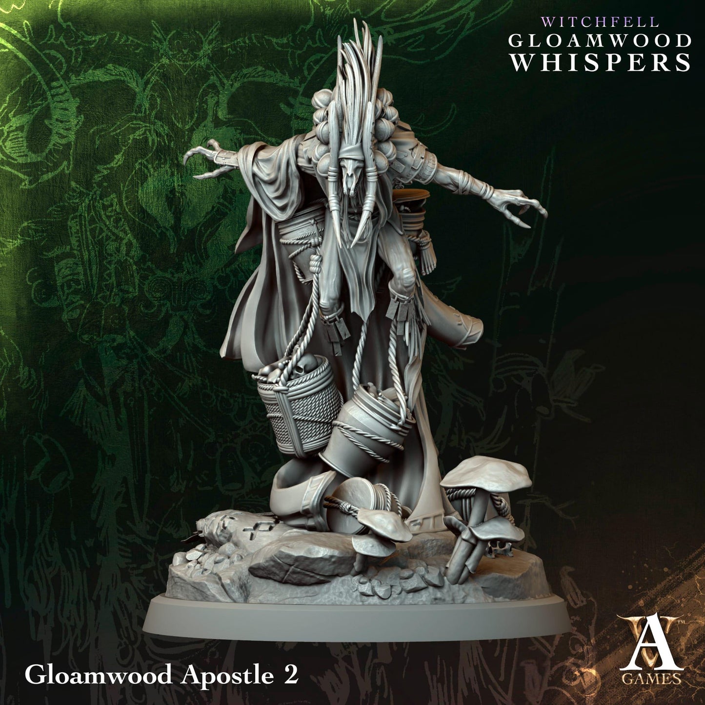 3D Printed Gloamwood Apostles by Archvillain Games
