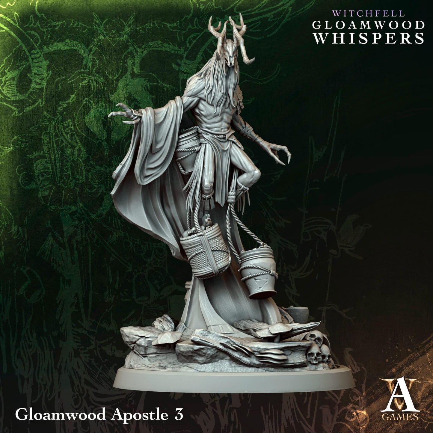 3D Printed Gloamwood Apostles by Archvillain Games