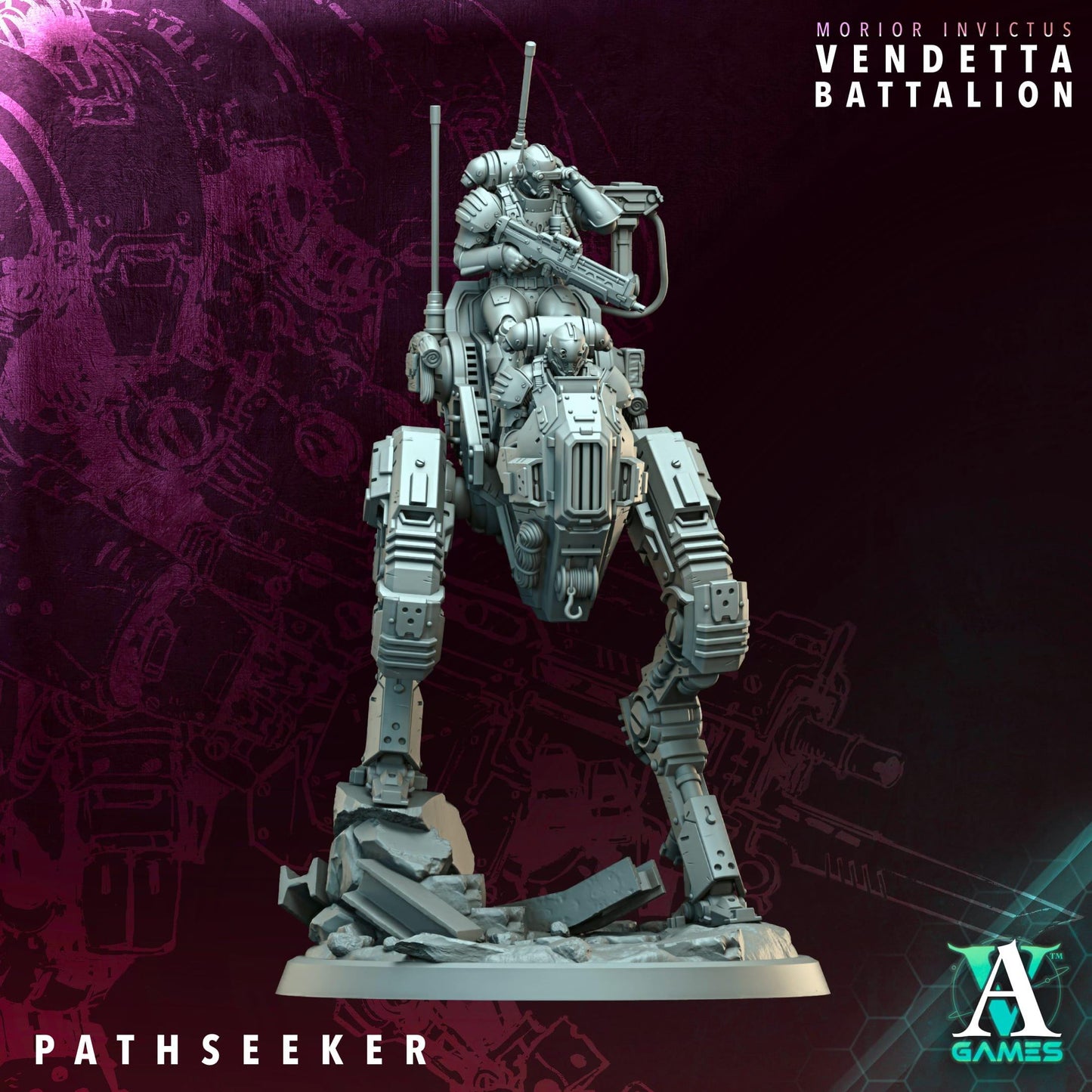3D Printed Vendetta Walkers by Archvillain Games