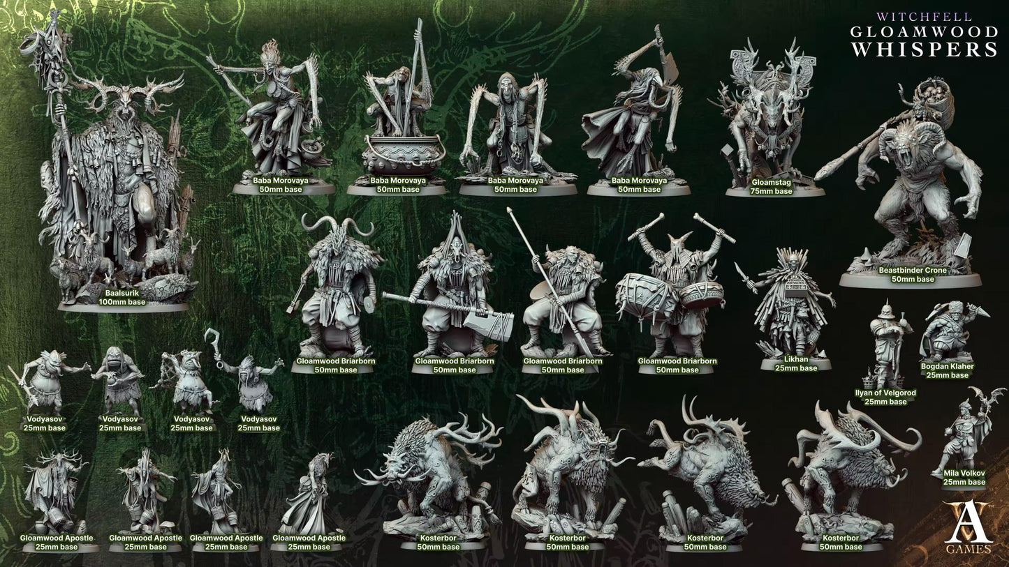 3D Printed Beastbinder Crone by Archvillain Games