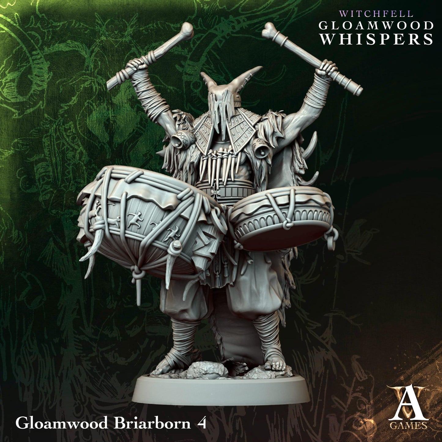 3D Printed Gloamwood Briarborns by Archvillain Games