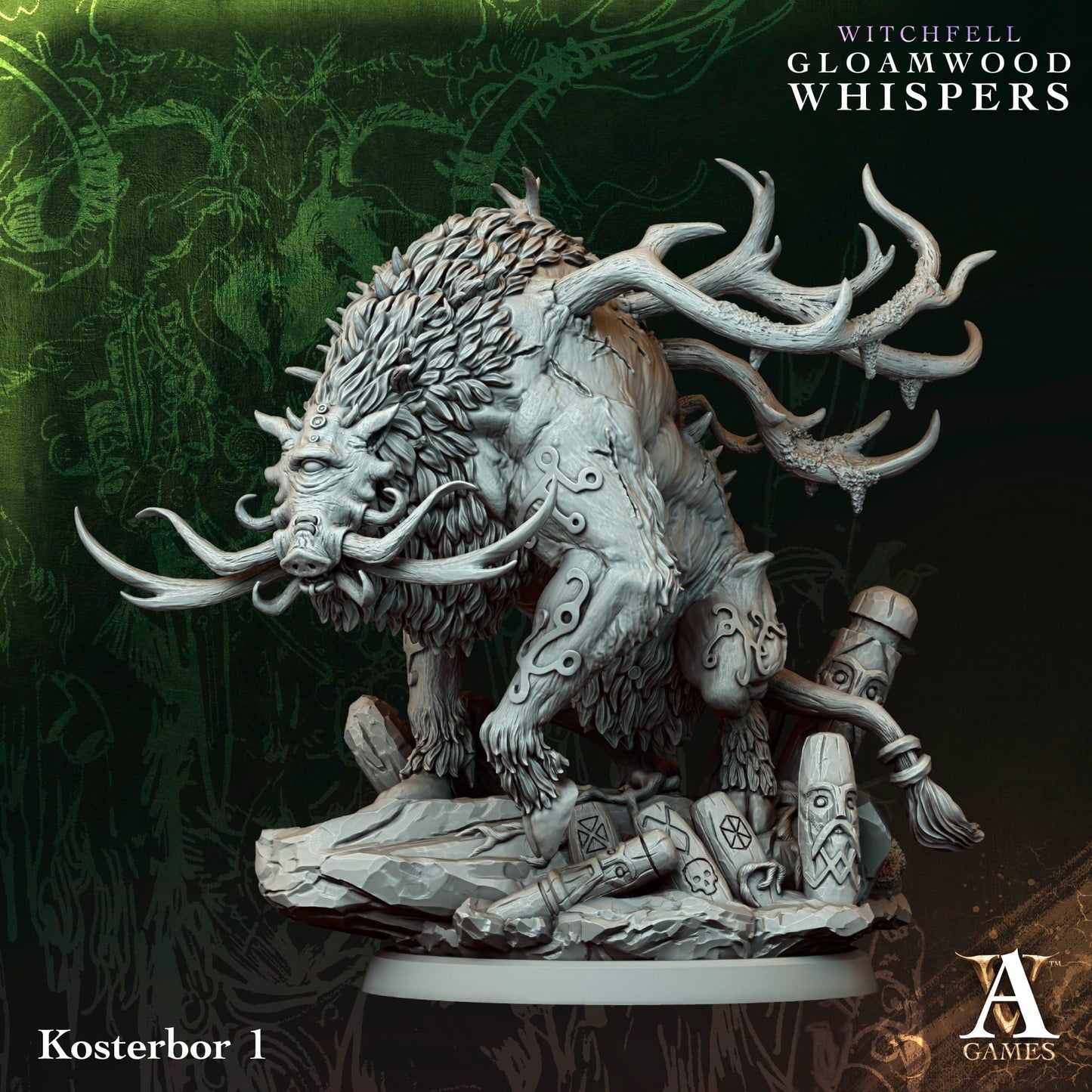 3D Printed Kosterbors by Archvillain Games