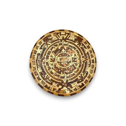 Mexican Aztec Warrior Calendar | Artwork with 11 Wood Types