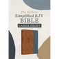 The Barbour Simplified Kjv--Large Print [Rust & Stone Cross] - Imitation Leather