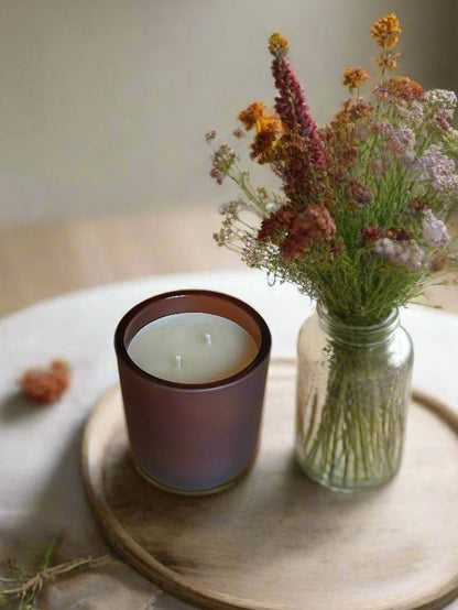 Lavender Valley Beeswax Candle | Organic Essential Oil Infused