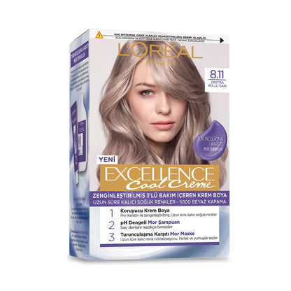 L'Oreal Paris Excellence Cool Creme 8-11 Extra Ashy Blonde
