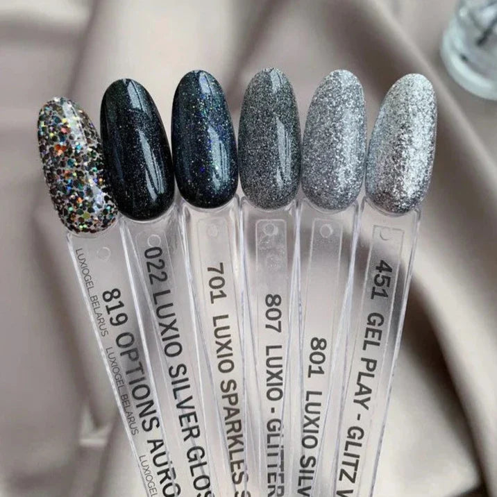 Luxio - Glitter Silver Gel Polish, 15ml