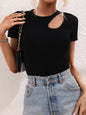 Modern Solid Color Loose Digging Fashion Sexy Slim Women's Knitwear