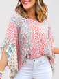 Women's Modern Leopard Print Dolman Sleeve blouse