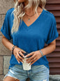 Button Front V-Neck Tank Top Sleeveless Women's Blouse
