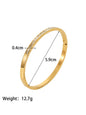 Titanium steel open bracelet women's non-fading stainless steel bracelet
