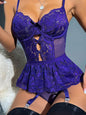Women's Mesh Body Shaping Waist Sexy Lace Backless Jumpsuit