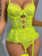 Women's Mesh Body Shaping Waist Sexy Lace Backless Jumpsuit