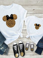 Modern Mama and Mini Family printed short-sleeved T-shirt (children's version)