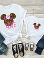 Modern Mama and Mini Family printed short-sleeved T-shirt (mom style)