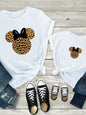 Modern Mama and Mini Family printed short-sleeved T-shirt (mom style)