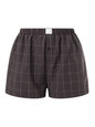 High Waist Wide Leg Plaid Shorts - Vintage Casual Summer Shorts