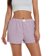 High Waist Wide Leg Plaid Shorts - Vintage Casual Summer Shorts