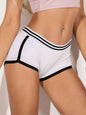 Sports shorts striped elastic sexy yoga shorts leopard print boxer shorts for inside and outside wear