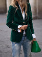 Women's Velvet Suit Jacket - Slim Fit - Multiple Colors - Four Season
