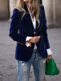 Women's Velvet Suit Jacket - Slim Fit - Multiple Colors - Four Season