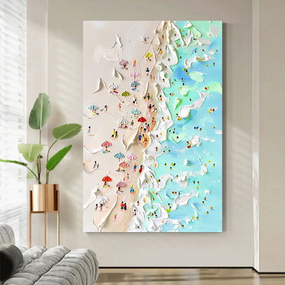 Beachfront Painting Coastal Wall Art