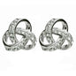 Sterling Silver Trinity Earrings with SW Crystals