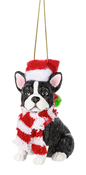Santa Paws - Dog Ornament - Boston Terrier