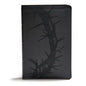 KJV Giant Print Reference Bible, Charcoal Leathertouch, Indexed - Imitation Leather