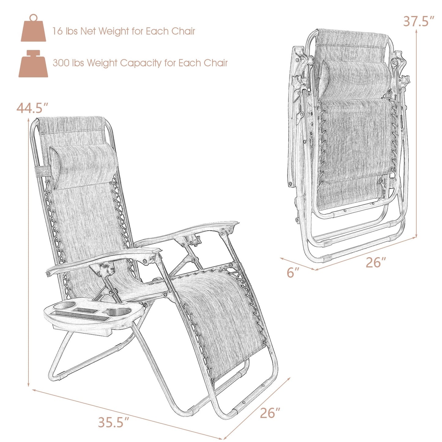 2 Pieces Folding