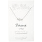 Infinite Strength of Love Pewter Necklace