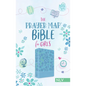 The Prayer Map Bible for Girls Nlv [Sky Blue Shimmer] - Imitation Leather
