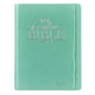 KJV Holy Bible, My Creative Bible, Faux Leather Hardcover - Ribbon Marker, King James Version, Teal W/Elastic Closure - Hardcover