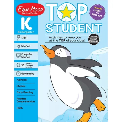 Top Student, Kindergarten Workbook - Paperback