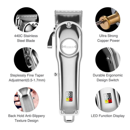 IPX7 Waterproof USB Rechargeable Beard Trimmer