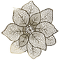 Poinsettia Placemat - 17 Inches - Gold