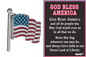 God Bless America - Swivel Flag Charm