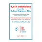 4,114 Definitions from the Defined King James Bible - Paperback