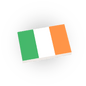 Ireland Country Flag - Custom Printed 2x3 Tile - Made Using a LEGO® Part