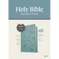 KJV Large Print Thinline Reference Bible, Filament Enabled (Leatherlike, Floral Leaf Teal, Red Letter) - Imitation Leather
