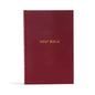 CSB Pew Bible, Garnet - Hardcover