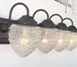 Bathroom Vanity Lighting Fixture of Antique Glass