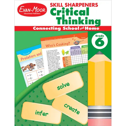 Skill Sharpeners: Critical Thinking, Grade 6 Workbook - Paperback