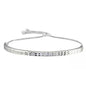 Italian Solid Sterling Silver Adjustable Bangle Bracelet