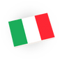 Italy Country Flag -  Custom Printed - Made Using a LEGO® Tile