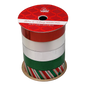 3/4 Inch Curling Ribbon - 5 Colors - 8 Feet Each - Red/White/Silver/Green/Candy Stripe