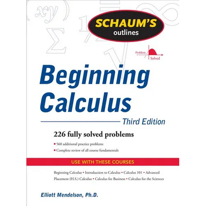 Schaum's Outline of Beginning Calculus - Paperback