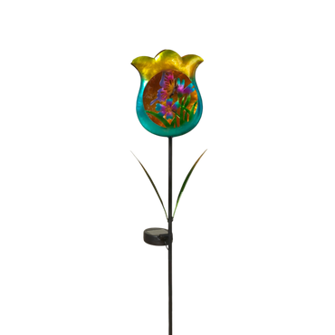 Solar-Powered Tulip Garden Stake -